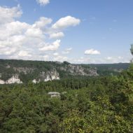 Auf dem Rauensteinkamm - Blick zur Bastei